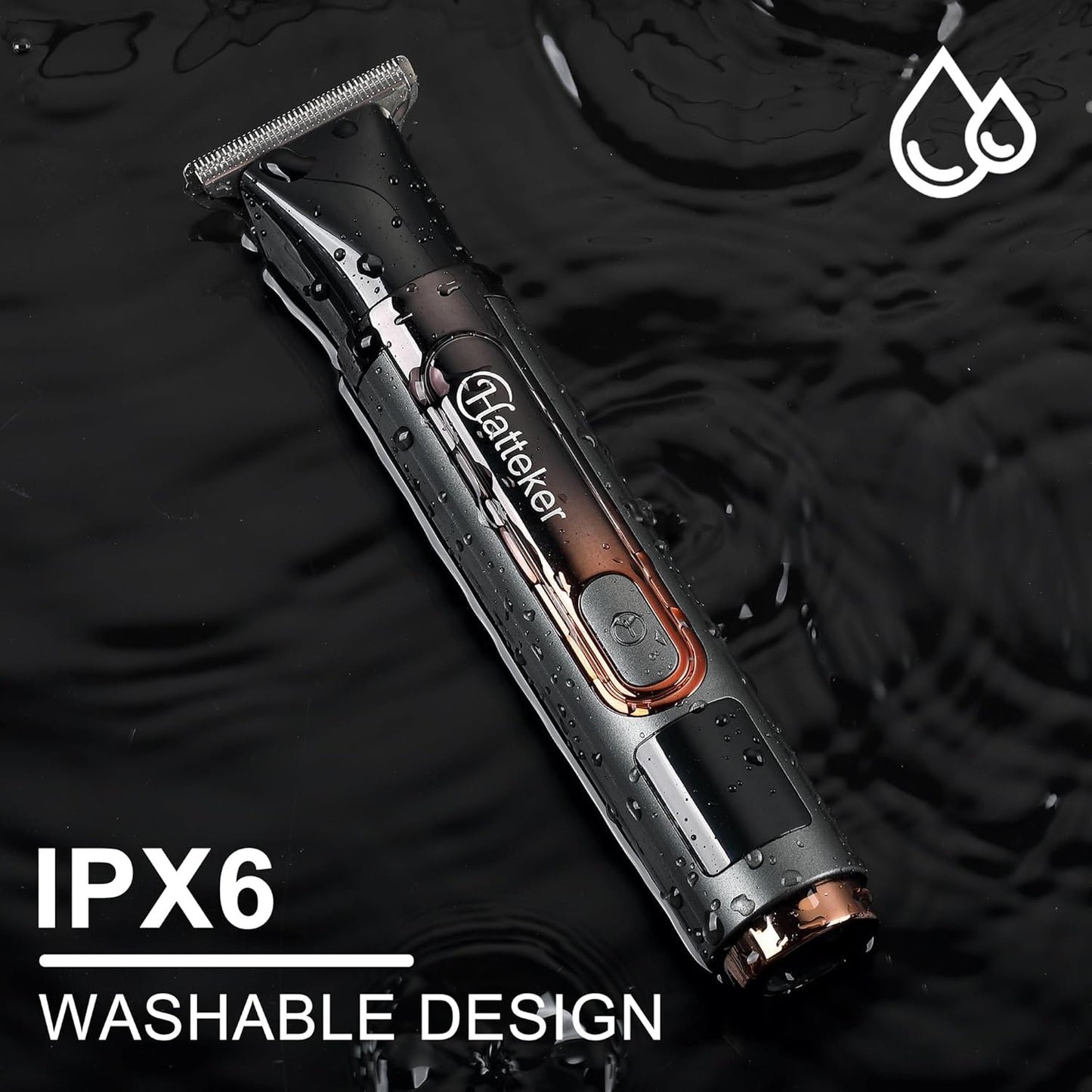 Upgraded Mens Electric Back Shaver Body Grooming Kit Body Trimmer Facial,Arm,Chin Beard Trimmer Cordless Hair Clipper with Adjustable Extension Handel Waterproof LED Display